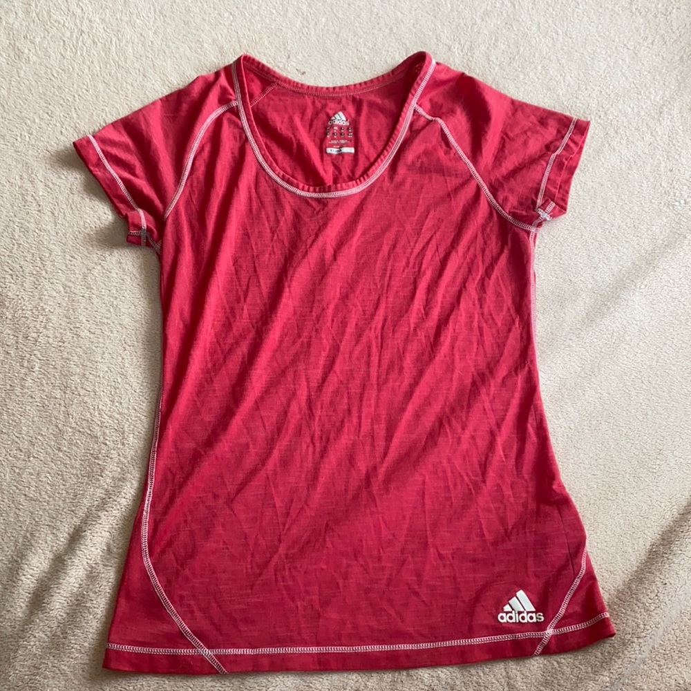Pink Adidas Climalite T-Shirt